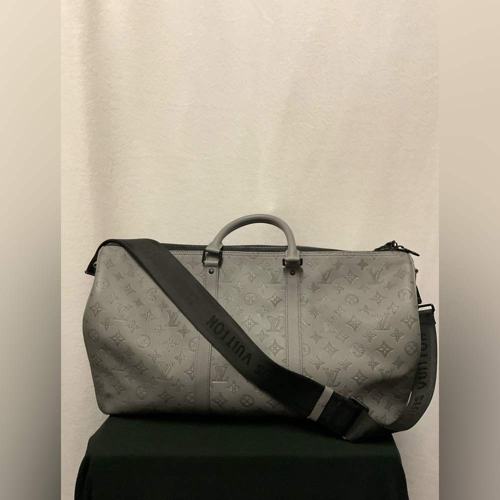 Louis Vuitton Keepall Monogram Gray Duffel Bag - Picture 5 of 16